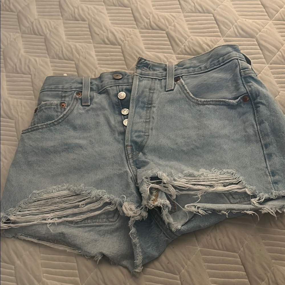 Women's Distressed Denim Shorts
